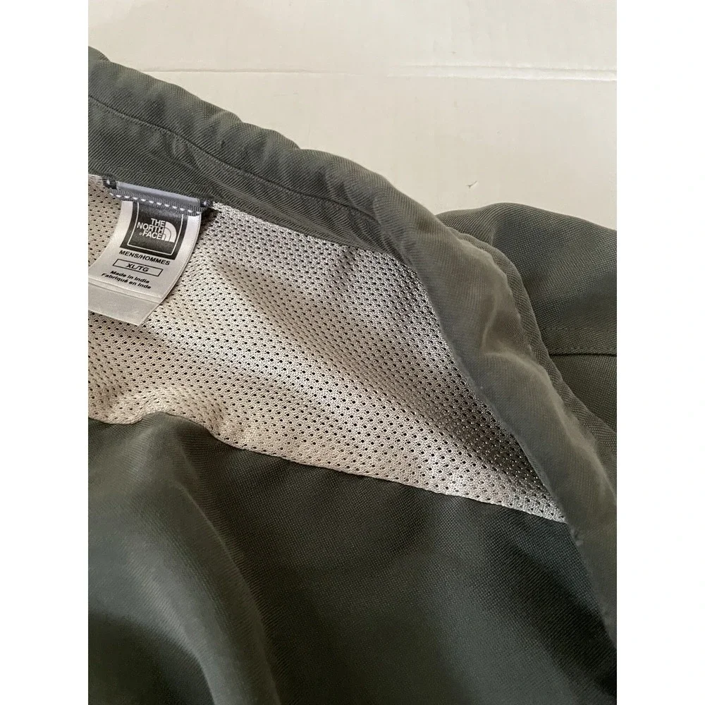 Vintage The North Face Adult Large L Front Pocket Button Down Shirt‎ Men Green